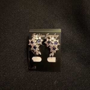 NWT faux sapphire with CZs